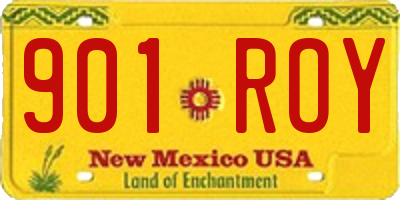 NM license plate 901ROY