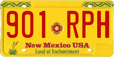 NM license plate 901RPH