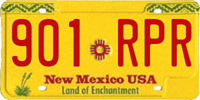 NM license plate 901RPR