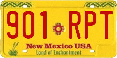 NM license plate 901RPT