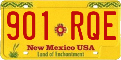 NM license plate 901RQE