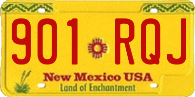 NM license plate 901RQJ