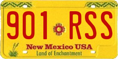 NM license plate 901RSS
