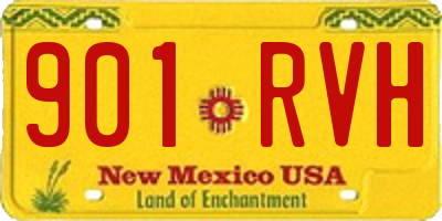 NM license plate 901RVH
