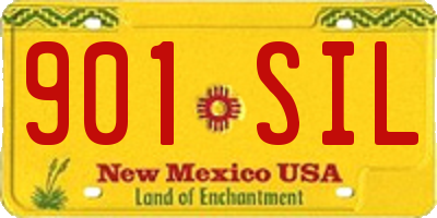 NM license plate 901SIL