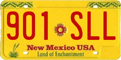 NM license plate 901SLL