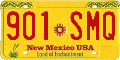 NM license plate 901SMQ