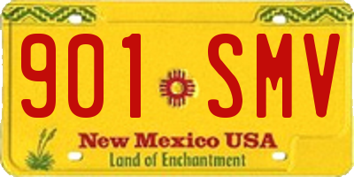 NM license plate 901SMV