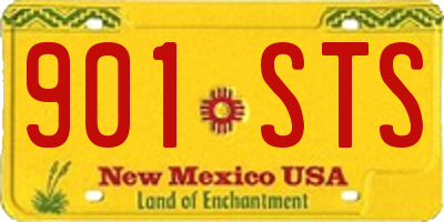 NM license plate 901STS