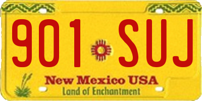 NM license plate 901SUJ