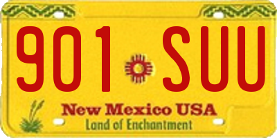 NM license plate 901SUU