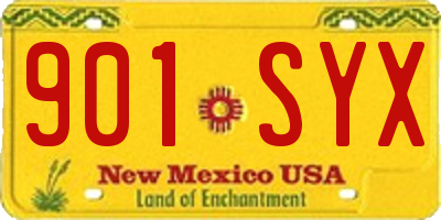 NM license plate 901SYX
