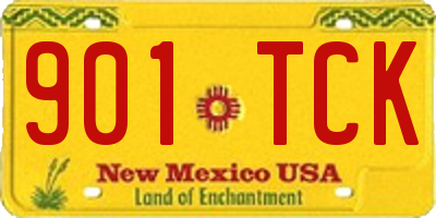 NM license plate 901TCK