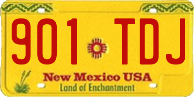 NM license plate 901TDJ
