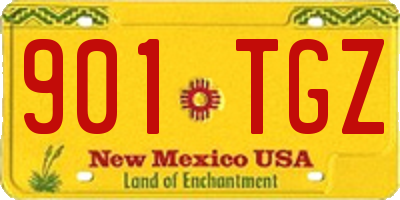 NM license plate 901TGZ