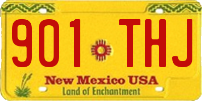 NM license plate 901THJ