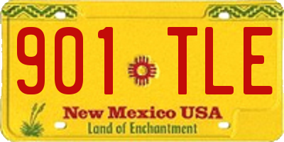 NM license plate 901TLE
