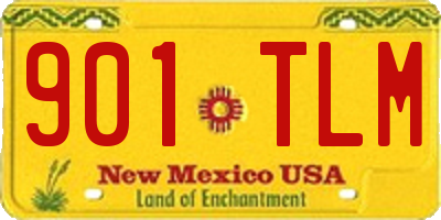 NM license plate 901TLM