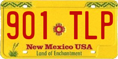 NM license plate 901TLP
