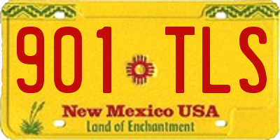NM license plate 901TLS