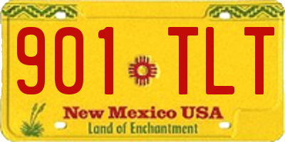NM license plate 901TLT