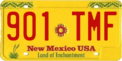 NM license plate 901TMF