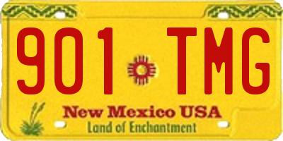 NM license plate 901TMG