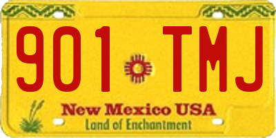 NM license plate 901TMJ