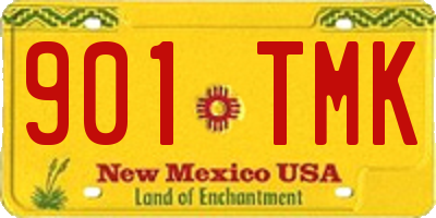NM license plate 901TMK
