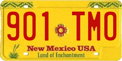 NM license plate 901TMO