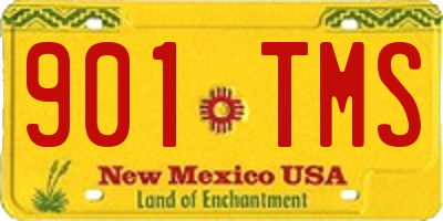 NM license plate 901TMS