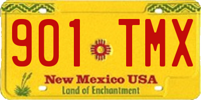 NM license plate 901TMX