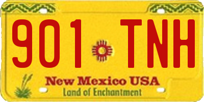 NM license plate 901TNH