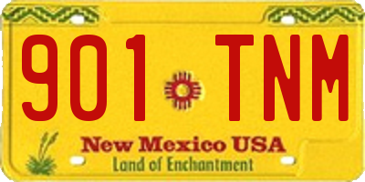NM license plate 901TNM