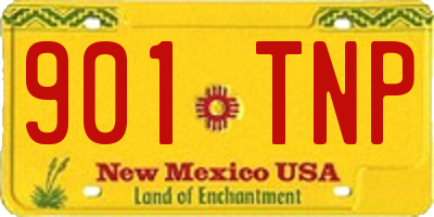 NM license plate 901TNP