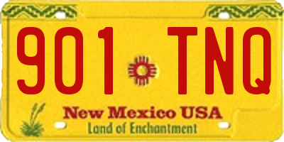 NM license plate 901TNQ