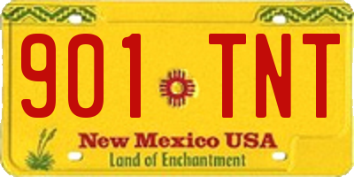 NM license plate 901TNT