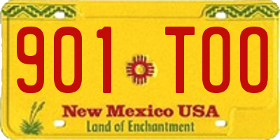 NM license plate 901TOO