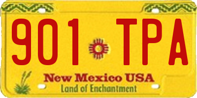NM license plate 901TPA
