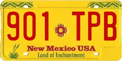 NM license plate 901TPB