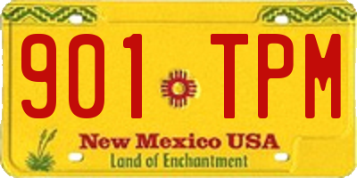 NM license plate 901TPM