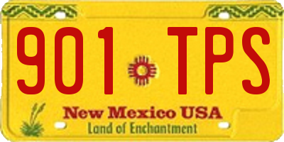 NM license plate 901TPS