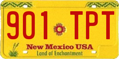 NM license plate 901TPT