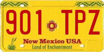 NM license plate 901TPZ