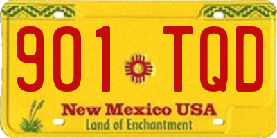 NM license plate 901TQD