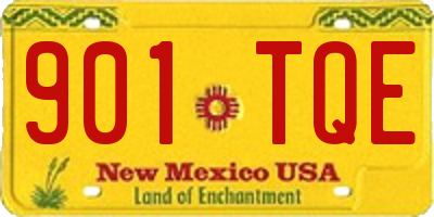 NM license plate 901TQE