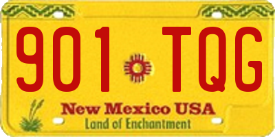 NM license plate 901TQG
