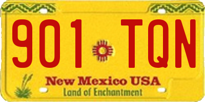NM license plate 901TQN
