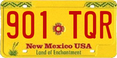 NM license plate 901TQR