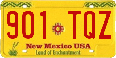 NM license plate 901TQZ
